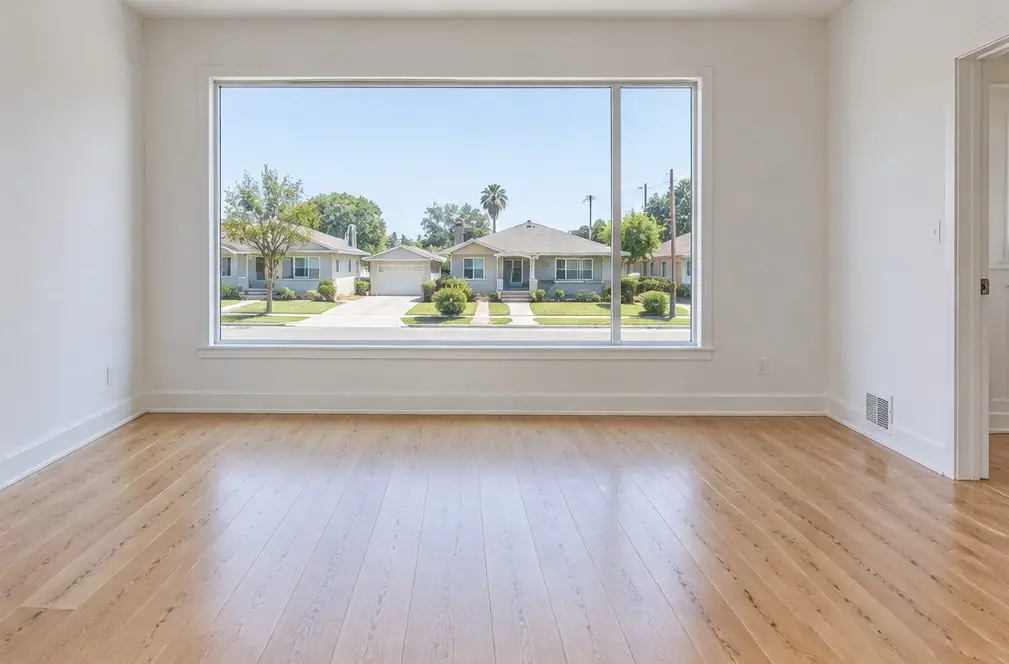 Illustration: a hardwood floor in a typical Central and West Ontario home