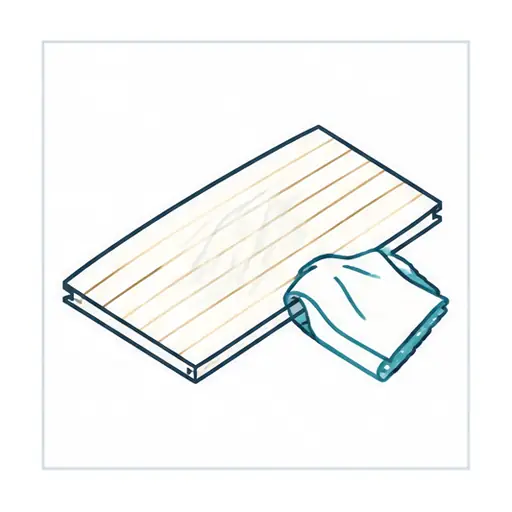Schematic: Old wax or polish (a recoat may not bond)