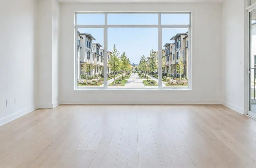 Illustration: a hardwood floor in a typical Park Place home